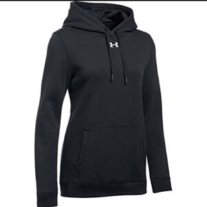 Under Armour Women's Hustle Hoodie Black | White LG